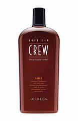 Šampoon, palsam ja dušigeel American Crew Official Supplier To Men 3-In-1 1000 ml hind ja info | American Crew Kosmeetika, parfüümid | kaup24.ee