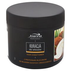 Восстанавливающая маска для волос с кокосовым ароматом Joanna Professional 500 г цена и информация | Маски, масла, сыворотки | kaup24.ee