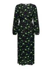 JDY женское платье 15298323*01, черный/зелёный 5715432765285 цена и информация | Платья | kaup24.ee