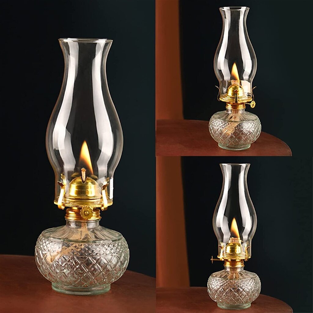 Amanigo petrooleumilamp, õlilamp, 30 cm, hõbedane hind ja info | Küünlad, küünlajalad | kaup24.ee