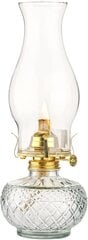 Комнатная керосиновая лампа 30 см, серебристая цена и информация | Подсвечники, свечи | kaup24.ee