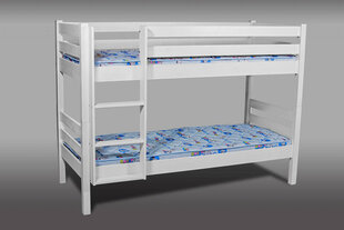 Двухъярусная кровать Nukkumatti, белая цена и информация | Детские кровати | kaup24.ee