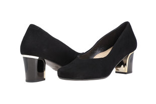 Kõrge kontsaga kingad naistele Pulso, must hind ja info | Naiste kingad | kaup24.ee