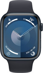 Apple Watch Series 9 GPS + Cellular 45mm Midnight Aluminium Case with Midnight Sport Band - M/L MRMD3KS/A цена и информация | Смарт-часы (smartwatch) | kaup24.ee
