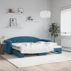 Diivanvoodi väljatõmmatava osaga vidaXL, 90x200 cm цена и информация | Кровати | kaup24.ee