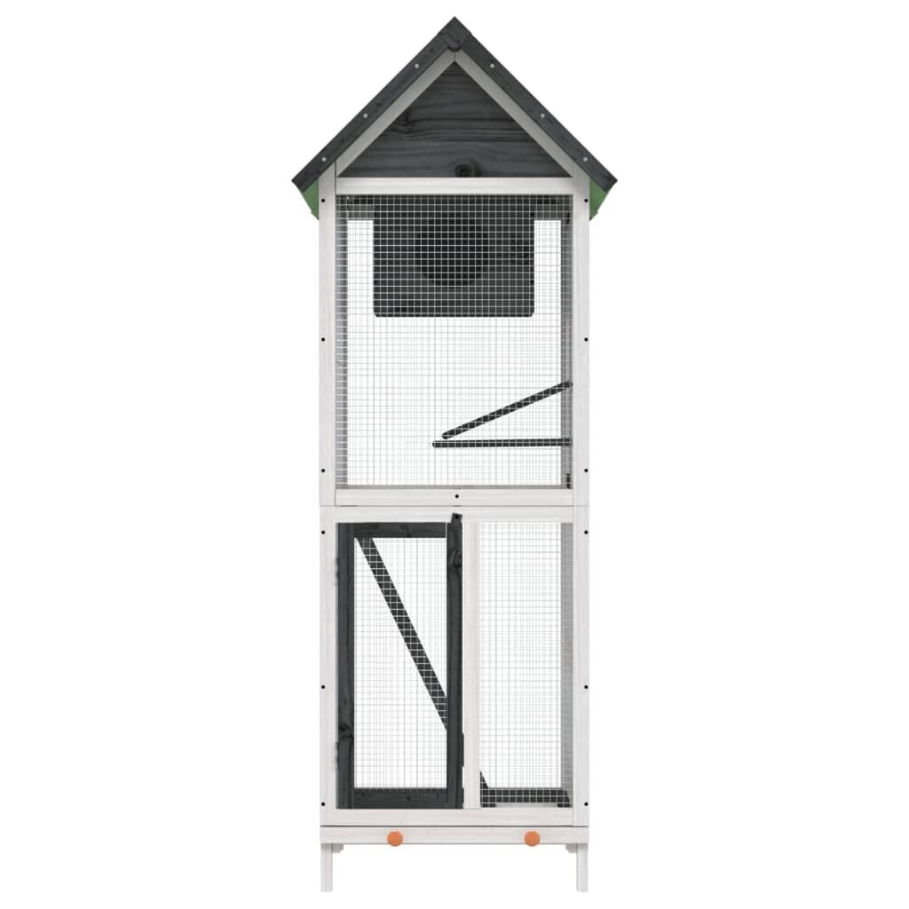 Linnumaja vidaXL, 60 x 58,5 x 160 cm hind ja info | Pesakastid, söötjad ja puurid | kaup24.ee