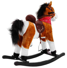 Интерактивная лошадка-качалка, коричневая цена и информация | Игрушки для малышей | kaup24.ee