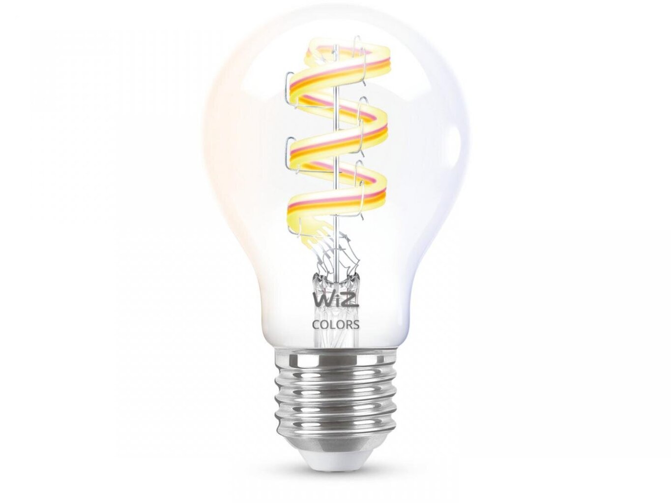 Lambipirn WiZ Smart Lamp, E27, A60, RGB, Wi-Fi, 2200-6500 K, 470 lm, Clear, 1tk hind ja info | Lambipirnid, lambid | kaup24.ee