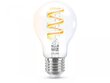 Lambipirn WiZ Smart Lamp, E27, A60, RGB, Wi-Fi, 2200-6500 K, 470 lm, Clear, 1tk цена и информация | Lambipirnid, lambid | kaup24.ee