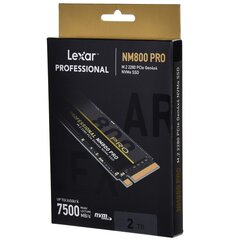 Lexar NM800 Pro 2TB M.2 2280 (LNM800P002T-RNNNG) hind ja info | Sisemised kõvakettad (HDD, SSD, Hybrid) | kaup24.ee