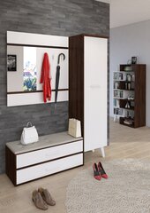 Комплект мебели для прихожей Nordis, темно-коричневый/белый цена и информация | Комплекты в прихожую | kaup24.ee