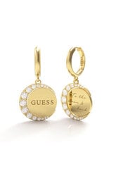 Круглые позолоченные серьги с подвесками Guess Moon Phases, JUBE01192JWYG цена и информация | Серьги | kaup24.ee