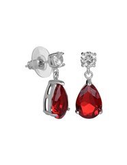 Сверкающие серьги с красными кристаллами Troli sTO2186 цена и информация | Серьги | kaup24.ee