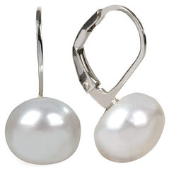 Hõbedased kõrvarõngad naistele JwL Luxury Pearls JL0022 sJL0022 цена и информация | Серьги | kaup24.ee