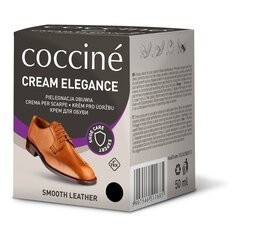 Musta värvi jalatsite õli käsnaga Coccine Nr.02 Cream Elegance, 50 ml цена и информация | Уход за одеждой и обувью | kaup24.ee