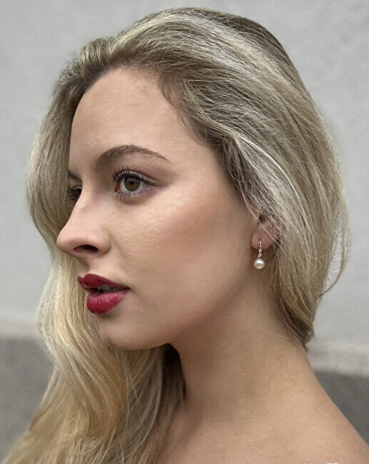 Hõbedased kõrvarõngad naistele JwL Luxury Pearls sJL0411 hind ja info | Kõrvarõngad | kaup24.ee
