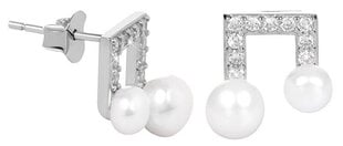 Terasest Kõrvarõngad naistele JwL Luxury Pearls JL0414 sJL0414 цена и информация | Серьги | kaup24.ee