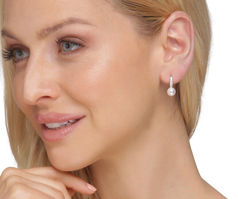 Terasest Kõrvarõngad naistele JwL Luxury Pearls JL0601 sJL0601 hind ja info | Kõrvarõngad | kaup24.ee