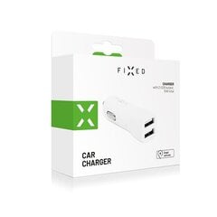 Fixed FIXCC15-2U-WH цена и информация | Зарядные устройства для телефонов | kaup24.ee