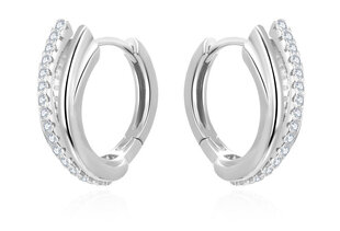 Beneto Достойные серебряные кольца с цирконами AGUC3343 sBE1871 цена и информация | Серьги | kaup24.ee