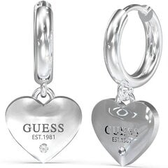 Terasest Kõrvarõngad naistele Guess Huggie Me JUBE03145JWRHT/U sGU2410 цена и информация | Серьги | kaup24.ee