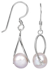 Terasest Kõrvarõngad naistele JwL Luxury Pearls JL0110 sJL0110 цена и информация | Серьги | kaup24.ee