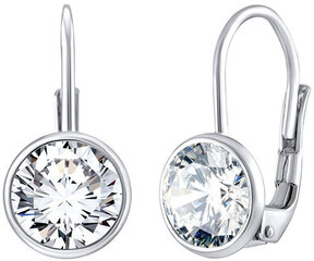 Silvego Элегантные серебряные серьги с прозрачными цирконами Swarovski SILVEGOB70607S sSL3572 цена и информация | Серьги | kaup24.ee