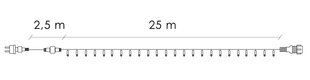 Valguskett Springos CL4087, 500 LED, 27,5 m hind ja info | Jõulutuled | kaup24.ee