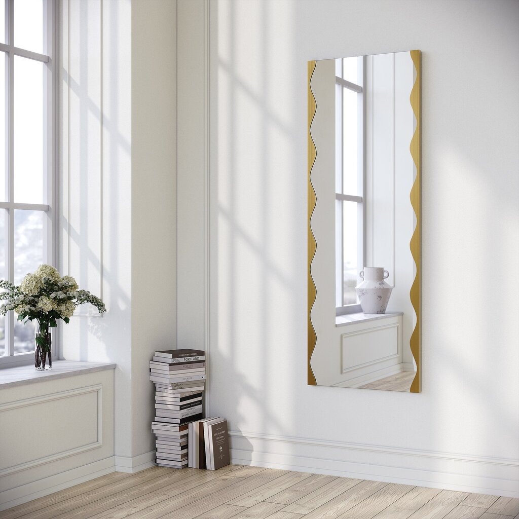 Peegel Asir, 50x140cm, kuldne hind ja info | Vannitoa peeglid | kaup24.ee
