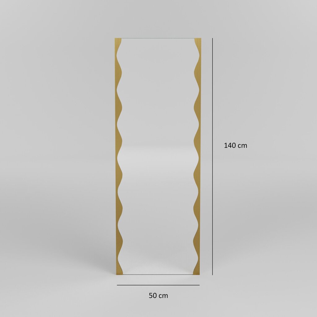 Peegel Asir, 50x140cm, kuldne hind ja info | Vannitoa peeglid | kaup24.ee