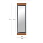 Peegel Asir, 50x170x3cm, hall/pruun hind ja info | Vannitoa peeglid | kaup24.ee