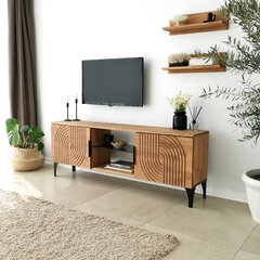 TV alus Asir, 150x40x30cm, pruun цена и информация | Тумбы под телевизор | kaup24.ee