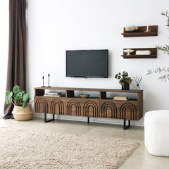 Tv alus Asir, 170x40x30cm, tumepruun цена и информация | Тумбы под телевизор | kaup24.ee