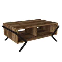 Кофейный столик Asir, 90x38x60см, коричневый цена и информация | Журнальные столики | kaup24.ee