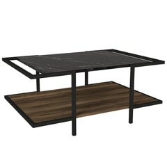 Кофейный столик Asir, 94x40x64см, черный/коричневый цена и информация | Журнальные столики | kaup24.ee