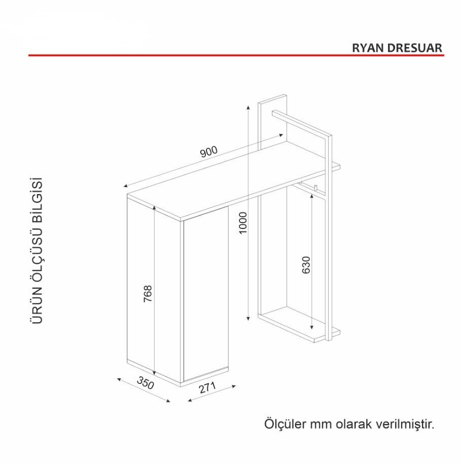 Esikukapp Asir, 90x76,8x35cm, pruun цена и информация | Esikukapid | kaup24.ee