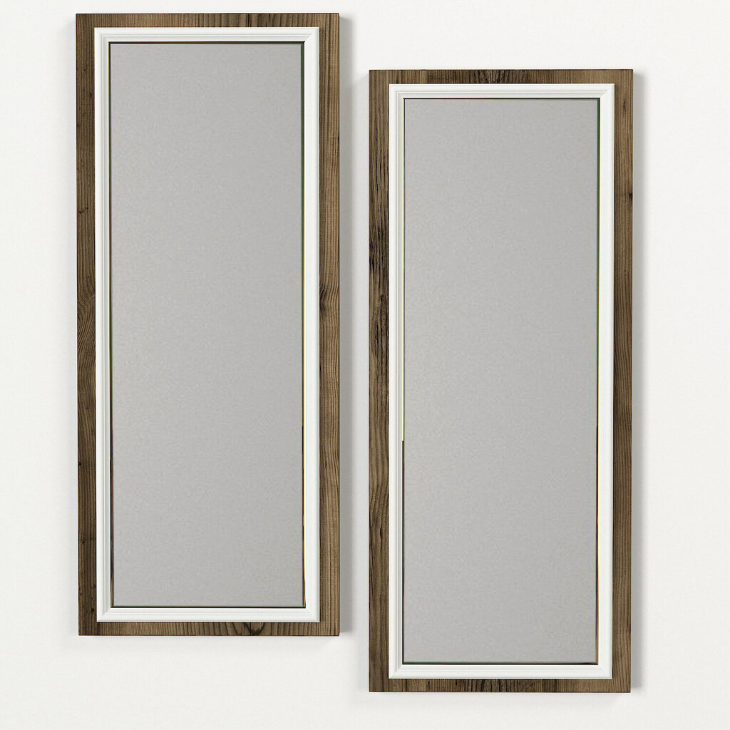 Peegel Asir, 29,5x70x1,8cm, pruun hind ja info | Vannitoa peeglid | kaup24.ee