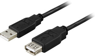 Deltaco, Usb 2.0 Type A, 0.2 m hind ja info | Kaablid ja juhtmed | kaup24.ee