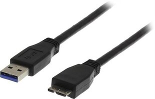 Deltaco, USB-A/Micro USB-B, 2 m hind ja info | Kaablid ja juhtmed | kaup24.ee