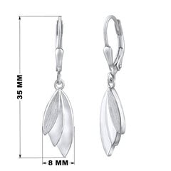 Silvego Дизайнерские серебряные серьги QRE309K sSL3501 цена и информация | Серьги | kaup24.ee