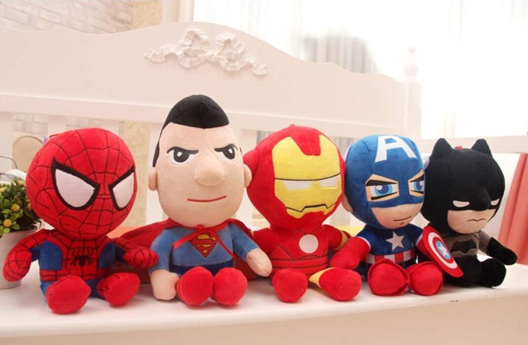 HappyJoe Superhero pluusi mänguasi, Raudmees, 27cm цена и информация | Pehmed mänguasjad | kaup24.ee