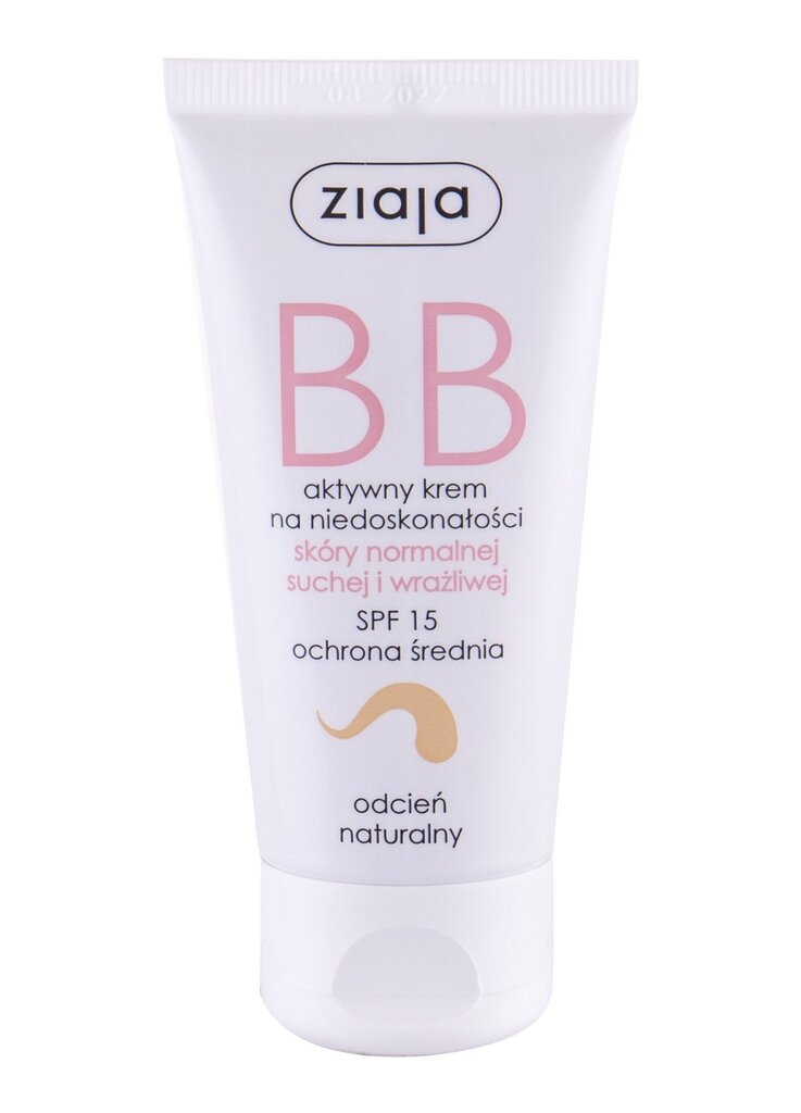 BB-kreem kuivale, normaalsele ja tundlikule nahale Ziaja SPF15 50 ml hind ja info | Näokreemid | kaup24.ee