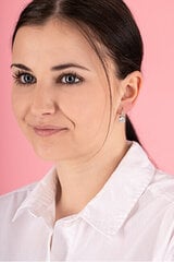 Hõbedased kõrvarõngad naistele JVD SVLE0974XH2M100 sJV2023 цена и информация | Серьги | kaup24.ee