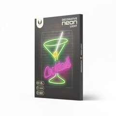 Neon PLEXI LED COCKTAILS pink green FPNE02X Forever Light цена и информация | Детали интерьера | kaup24.ee