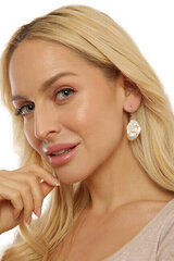 JwL Luxury Pearls Роскошные серьги с настоящим барочным жемчугом JL0688 sJL0688 цена и информация | Серьги | kaup24.ee