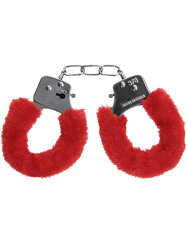 Käerauad Ouch! Furry Handcuffs, punane hind ja info | BDSM ja fetish | kaup24.ee