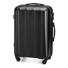 Средний чемодан Wittchen 57л, M, чёрный цена и информация | Чемоданы, дорожные сумки | kaup24.ee