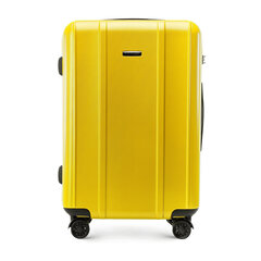 Средний чемодан Wittchen 62л, M, желтый цена и информация | Чемоданы, дорожные сумки | kaup24.ee