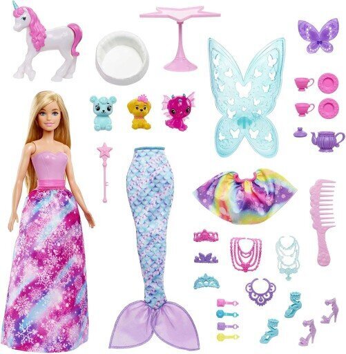 Barbie Dreamtopia advendikalender Fantasy Land HGM66 hind ja info | Tüdrukute mänguasjad | kaup24.ee