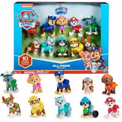 Paw Patrol Spin Master komplekt 6065255 10 tk. цена и информация | Развивающий мелкую моторику - кинетический песок KeyCraft NV215 (80 г) детям от 3+ лет, бежевый | kaup24.ee